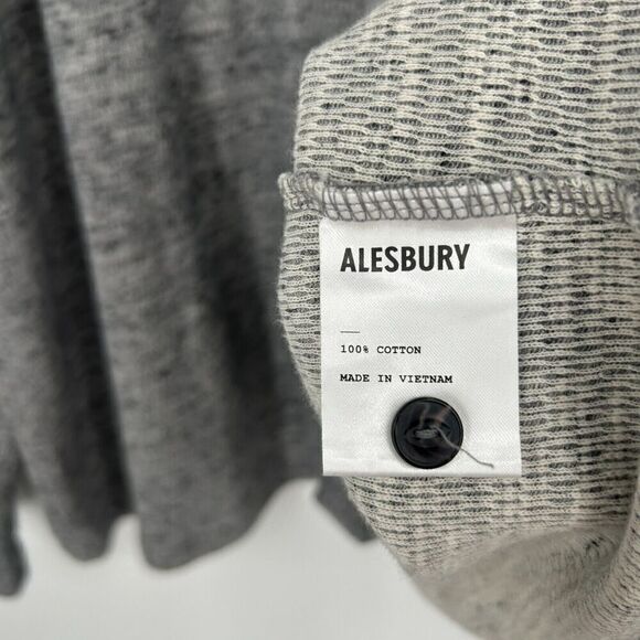 Alesbury Knit Henley Shirt Sweater Heather Gray Long Sleeve Size XXXL Tall - Picture 10 of 10